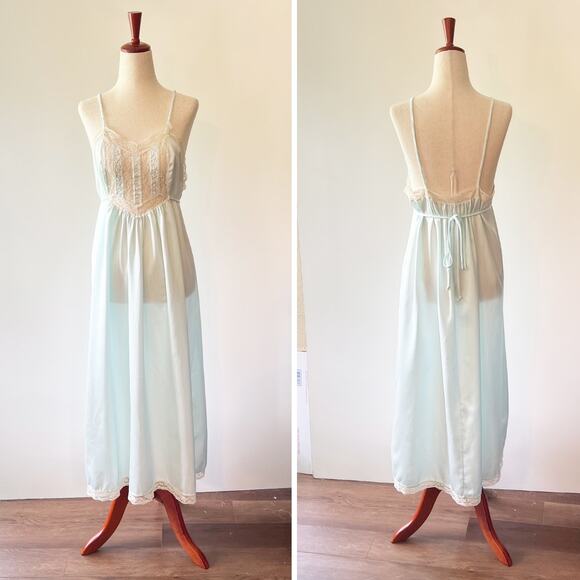 Vintage Pinehurst Lace Embroidered Lingerie Gown Large